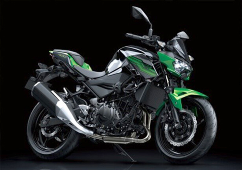 Kawasaki Z400ASB xanh kiể dáng Kawasaki Z400ASB xanh